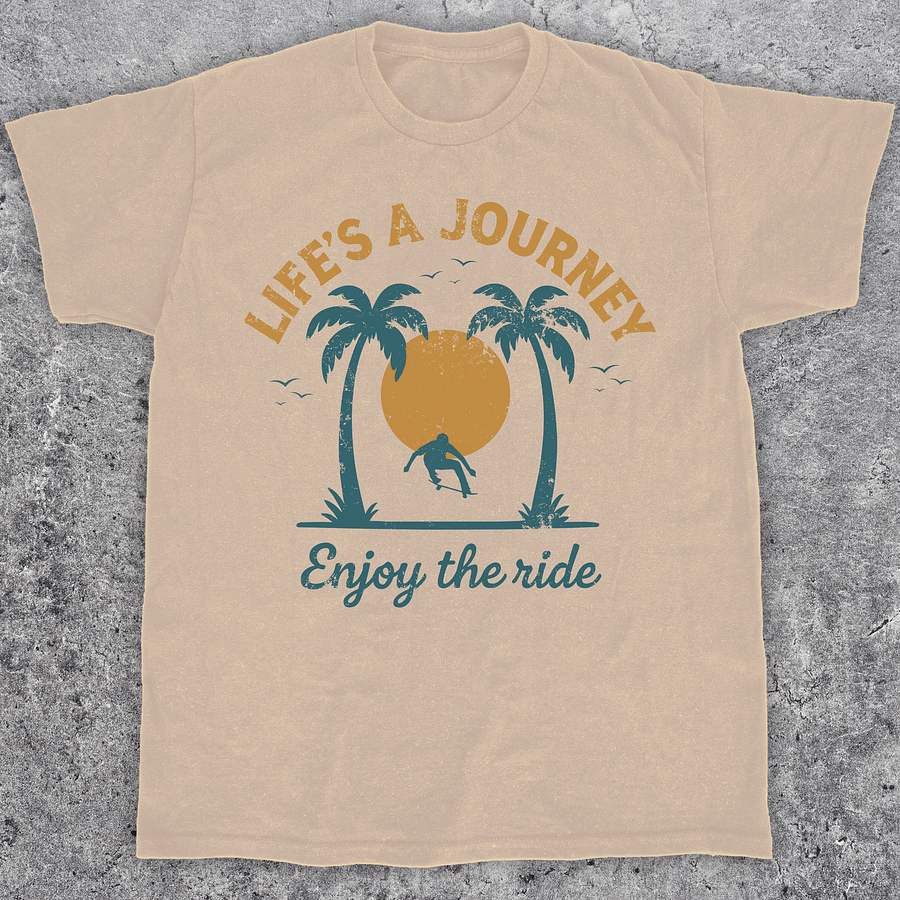 Life's a journey, Vintage skate t-shirt, Unisex product image (1)