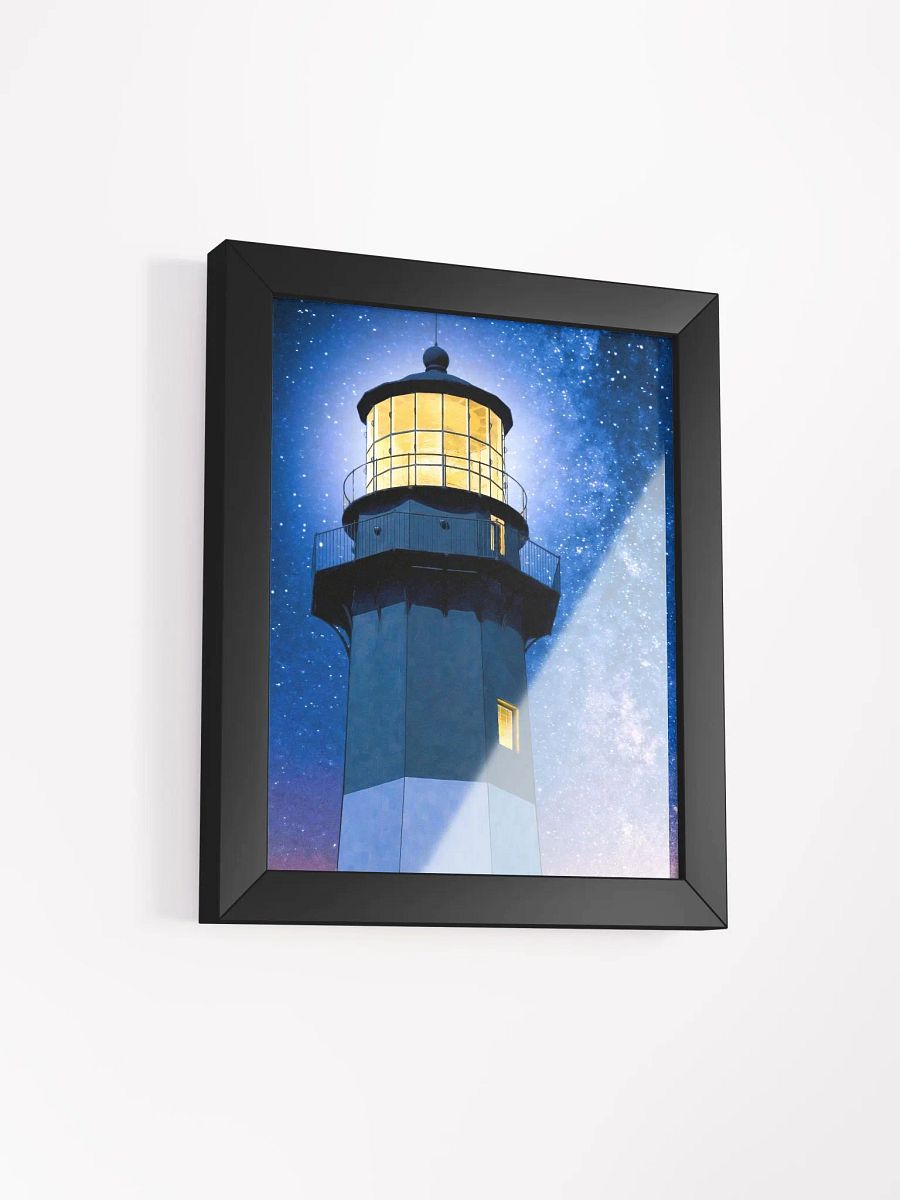 Tybee Island Lighthouse – Starry Night Framed Poster product image (33)