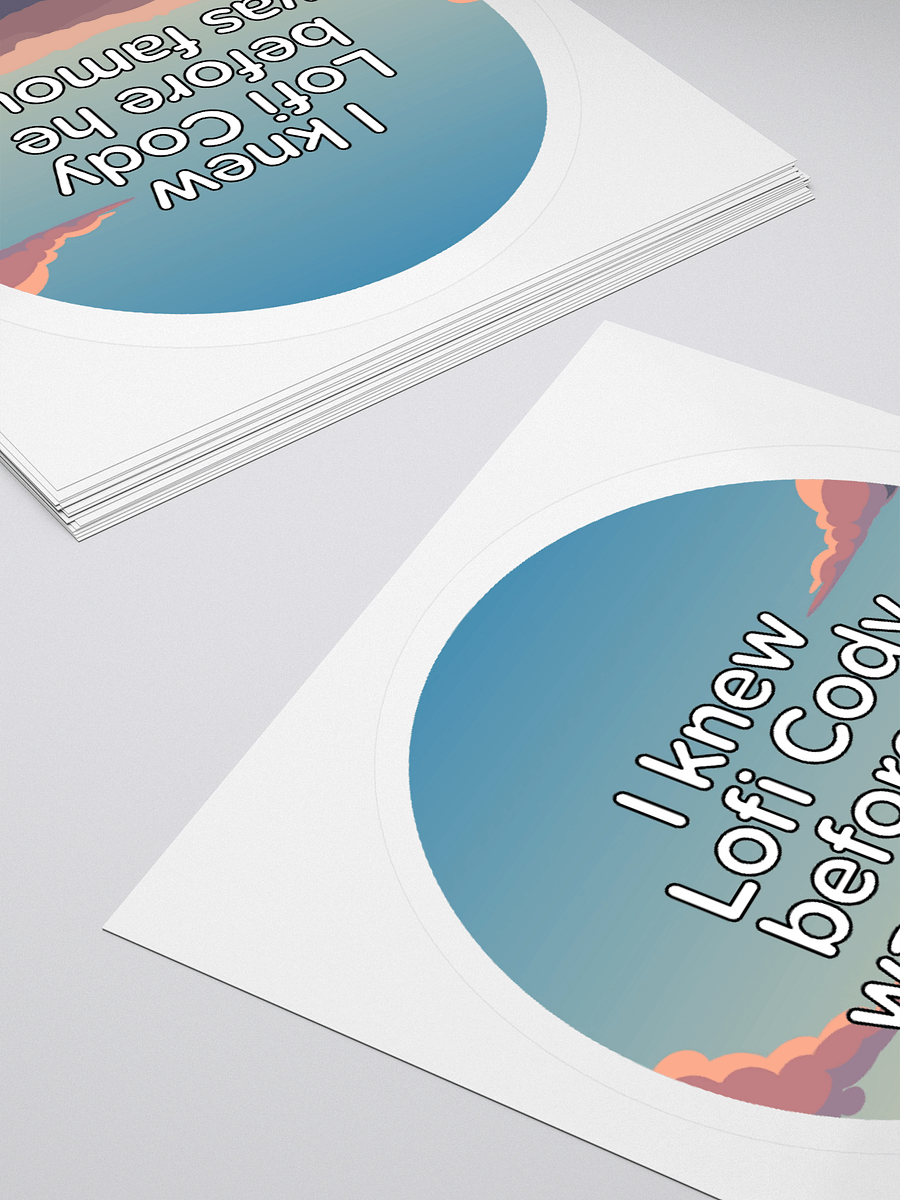 I knew Lofi Cody Sticker product image (4)