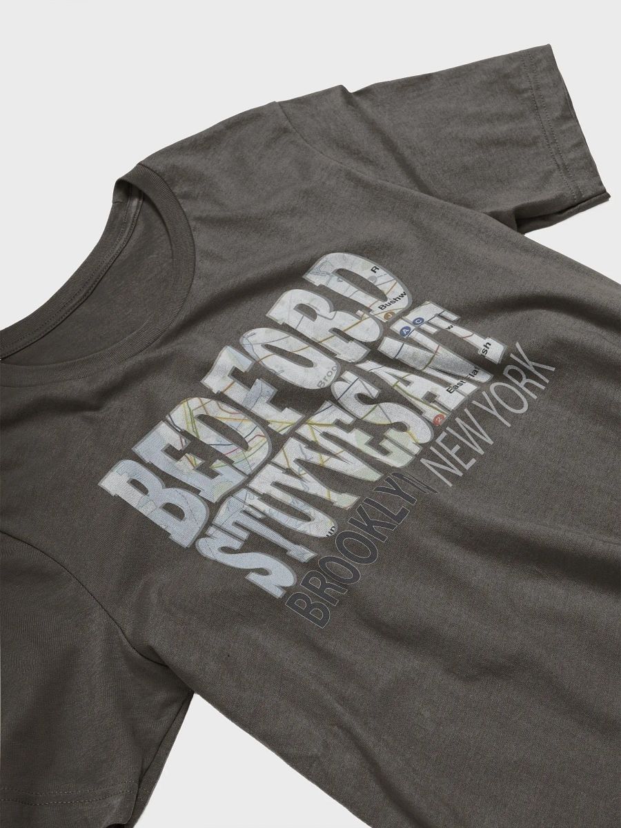 Fun Cool Bedford Stuyvesant Brooklyn New York with Subway Map T-Shirt product image (5)