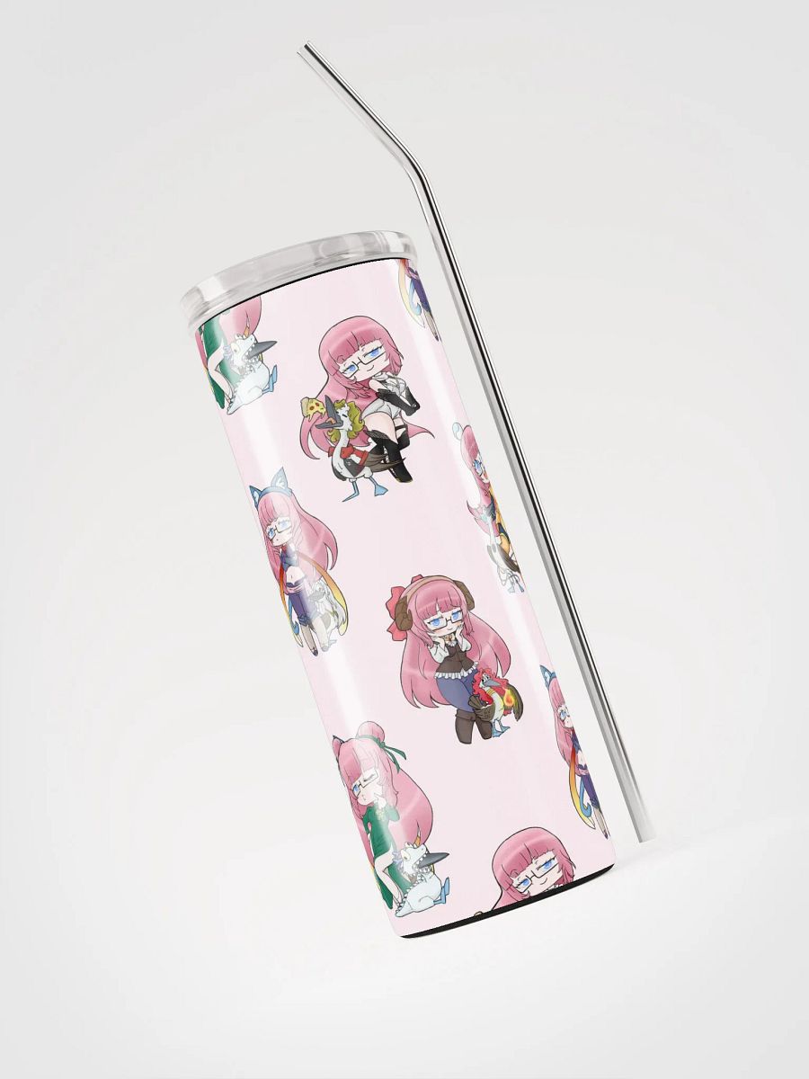 Squeaky's Brainrot Stainless Steel Tumbler - Soft Pink product image (3)