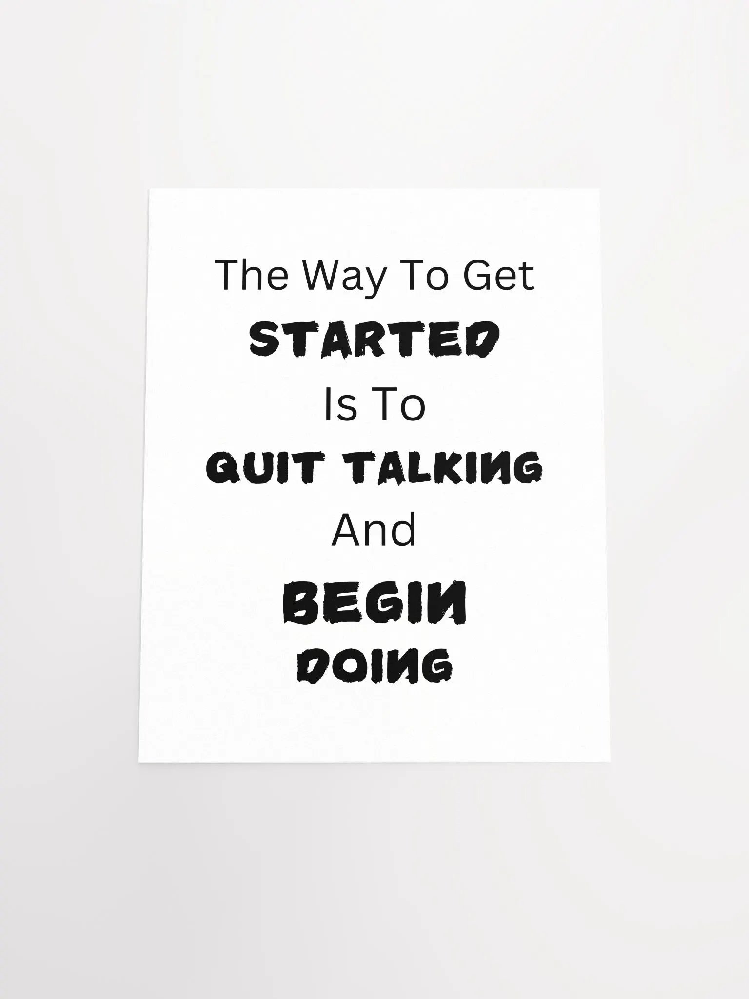 Action Over Words Motivational Poster product image (5)