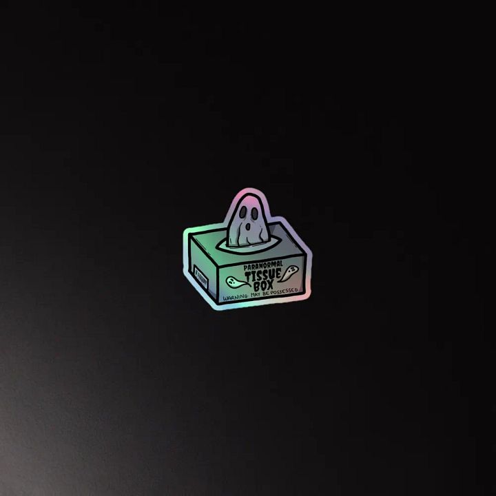 Paranormal Tissue Box Ghost Sticker Set product image (4)