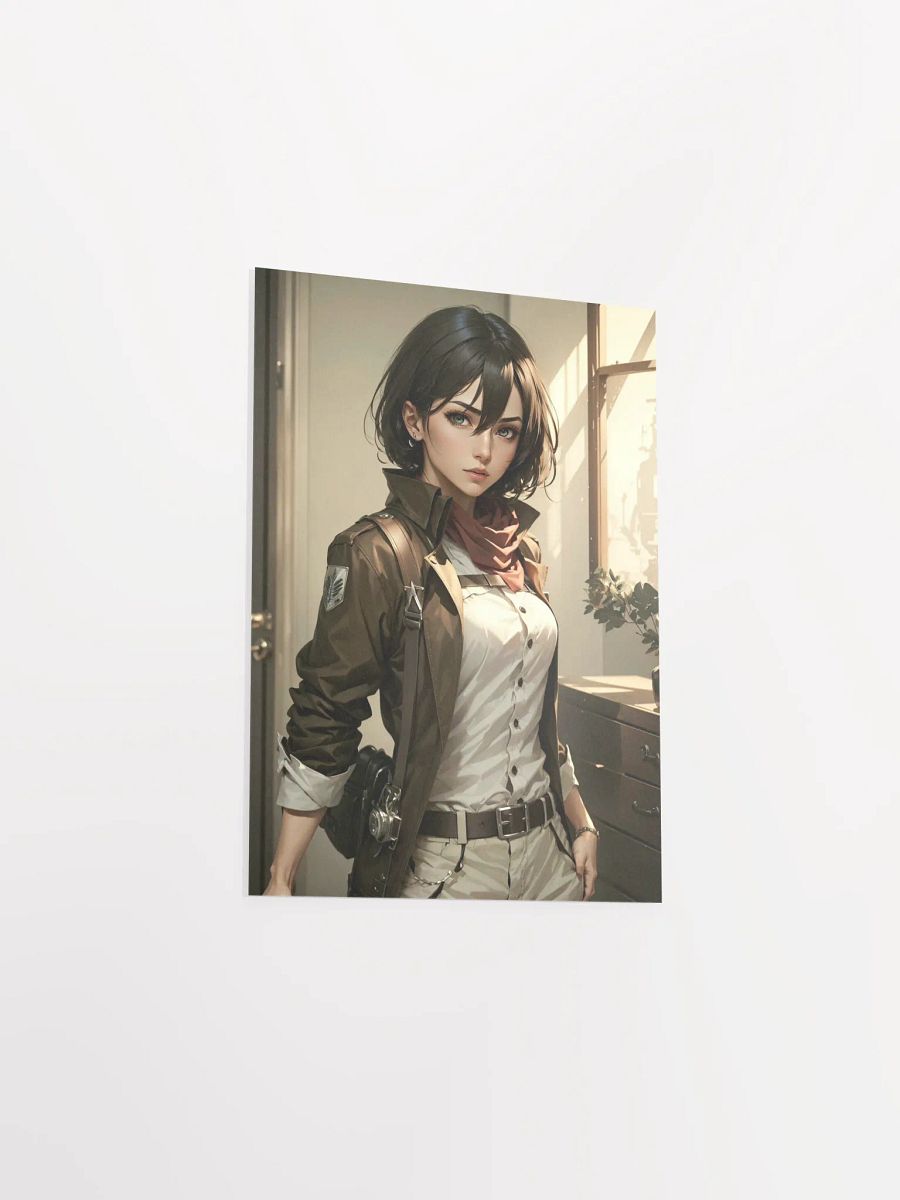 Mikasa-Inspired Poster - Poised Warrior in Premium Matte Print product image (19)