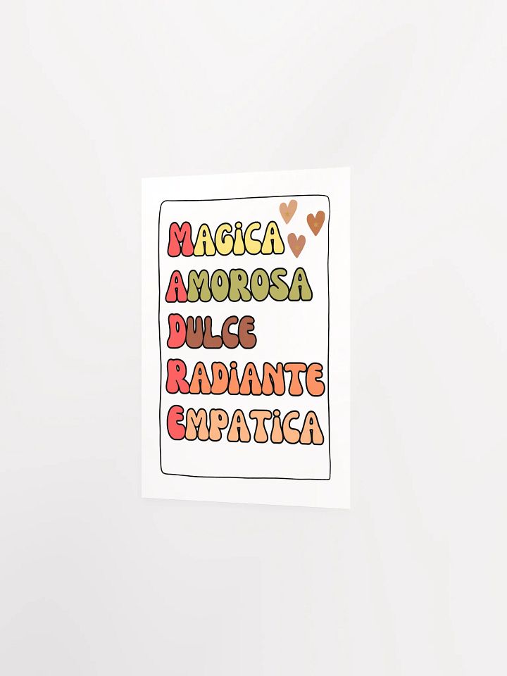 Mother’s day acrostic Boho Design paper poster product image (2)
