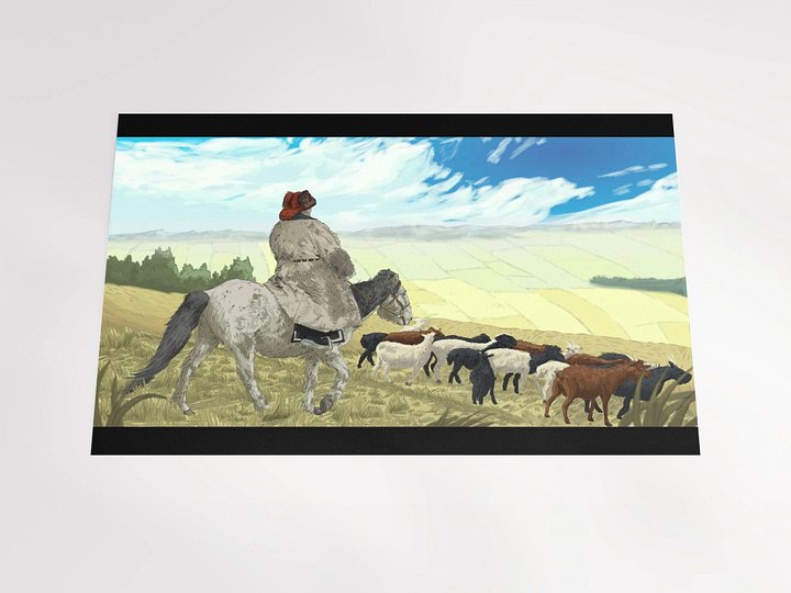 Mongolian Nomad matte poster product image (2)