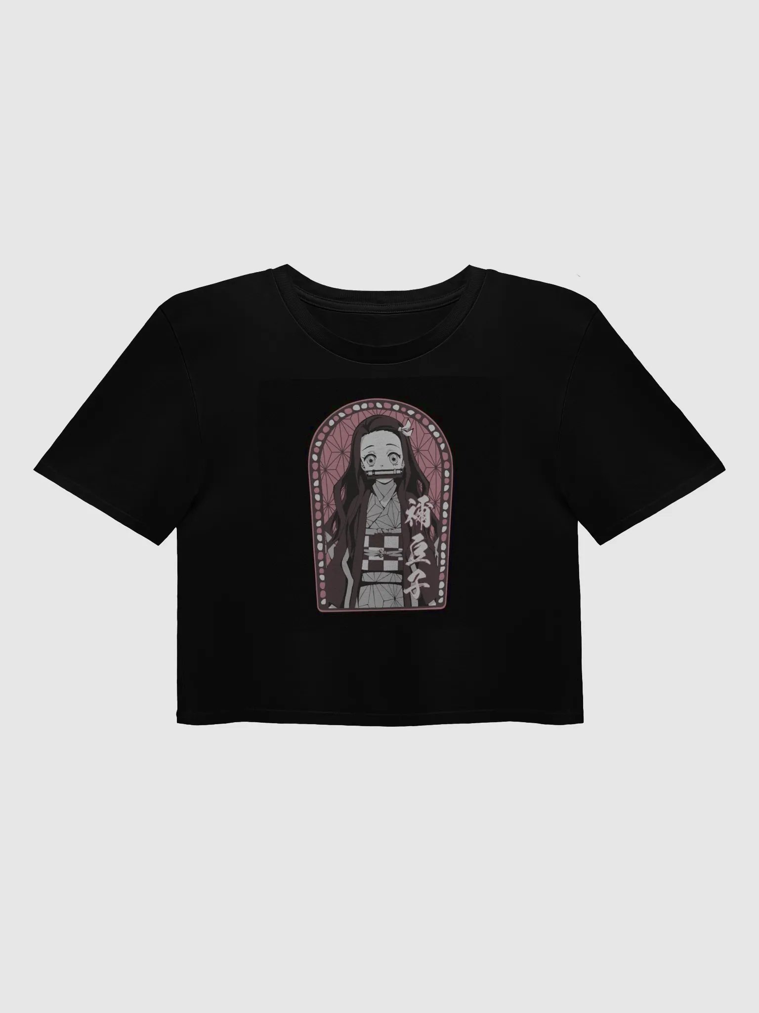 Buy Nezuko Anime T Shirt Demon Slayer Women Black and Pink 3D ... product image (1)