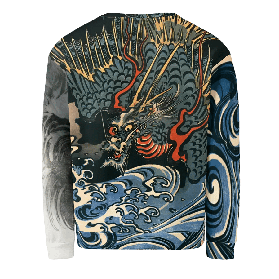 Dragons All-Over Print Recycled Unisex Sweatshirt product image (3)