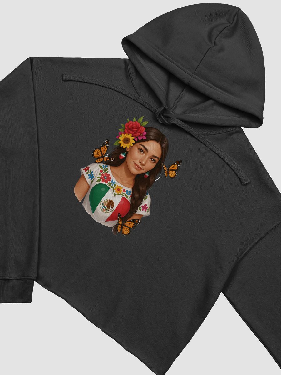 Mexico Floral Beauty Crop Hoodie product image (10)