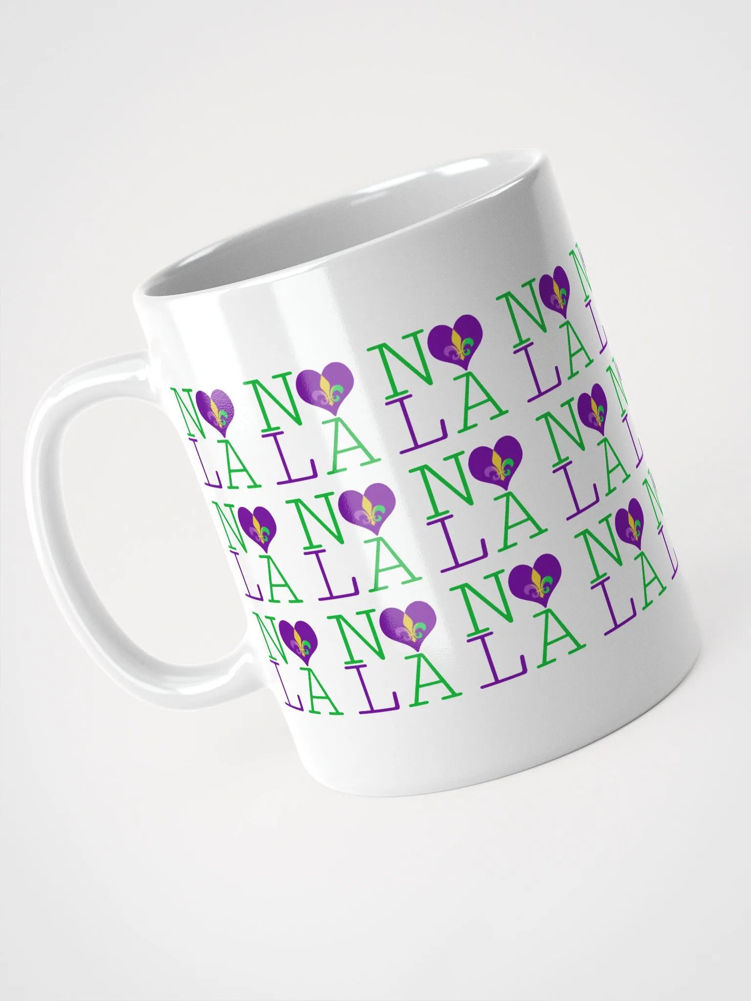 I LOVE NOLA **LEGACY MUG** (MARDI GRAS INFINITY WALL) product image (8)