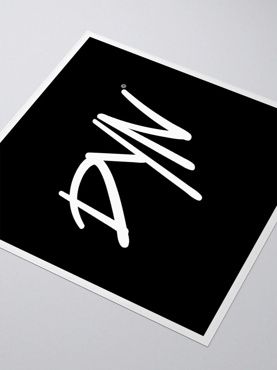 DYN Logo Sticker (White) product image (3)