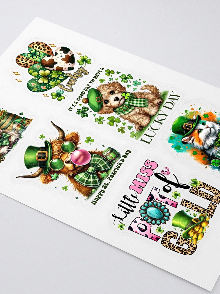 Lucky Paws St. Patrick's Day Sticker Sheet product image (2)
