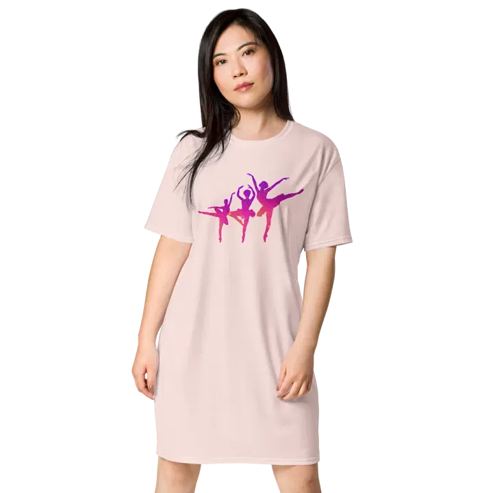 Sunset Ballet Dreams T-Shirt Dress product image (2)