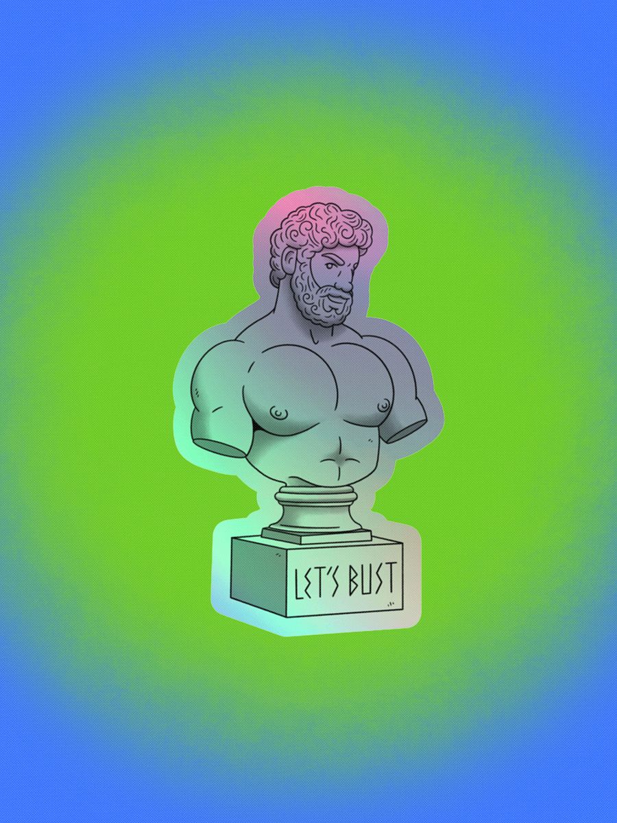 LET'S BUST Holographic Sticker product image (1)