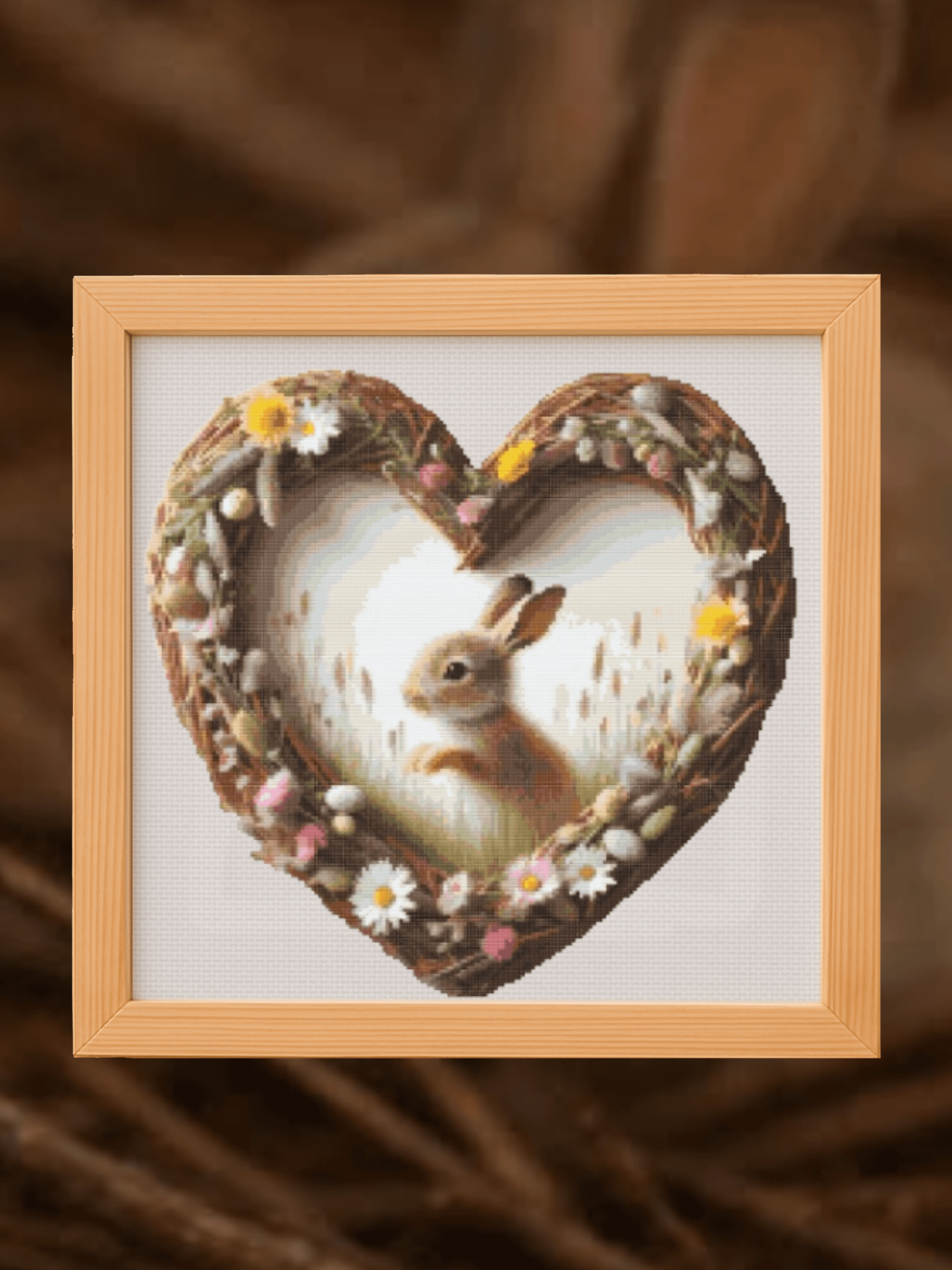 Hoppy Heart Cross Stitch Pattern product image (1)