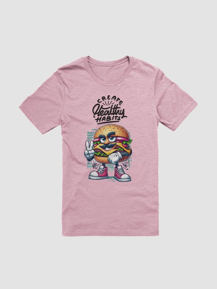 Mustache Burger Peace T-Shirt product image (5)