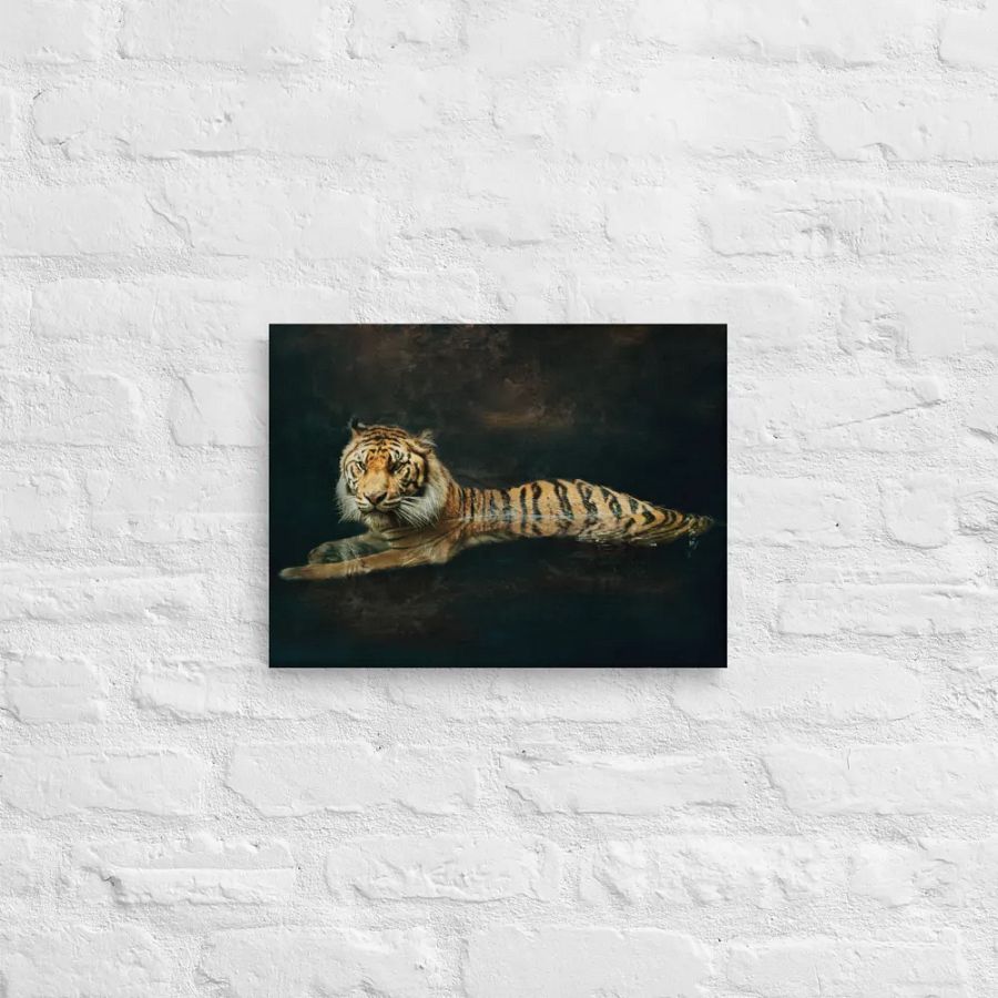 Tiger In Water Canvas product image (12)