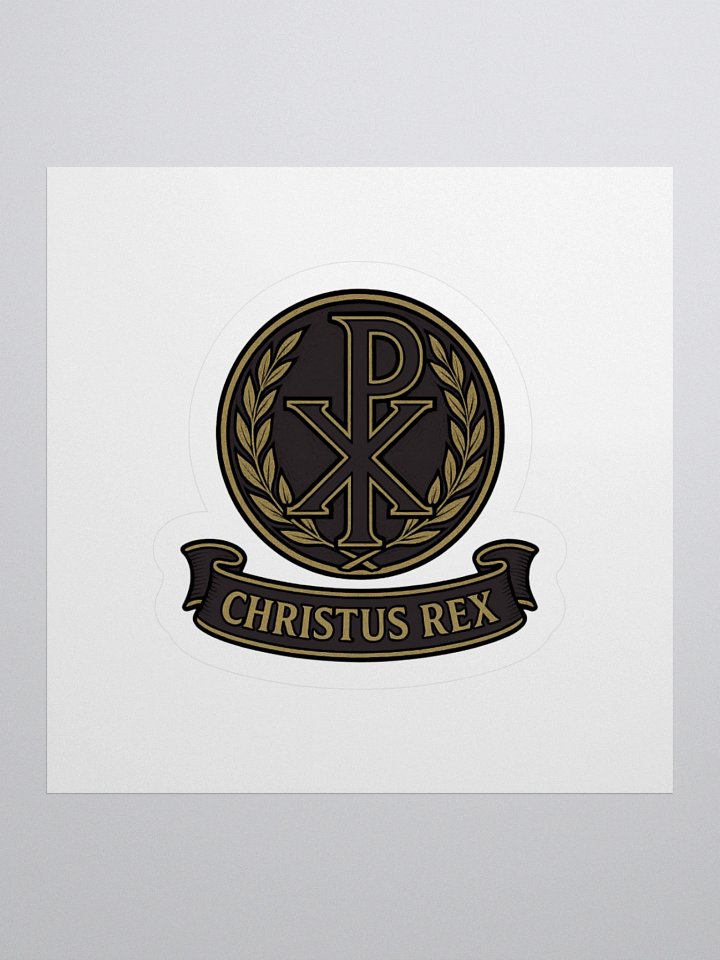 Chi-Rho sticker black product image (1)