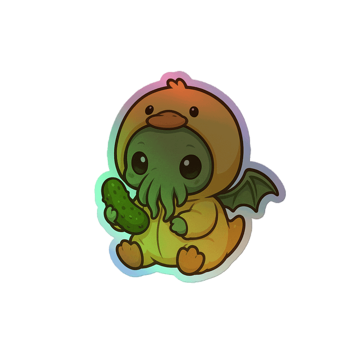Holo 0athy's Pickle Sticker product image (2)