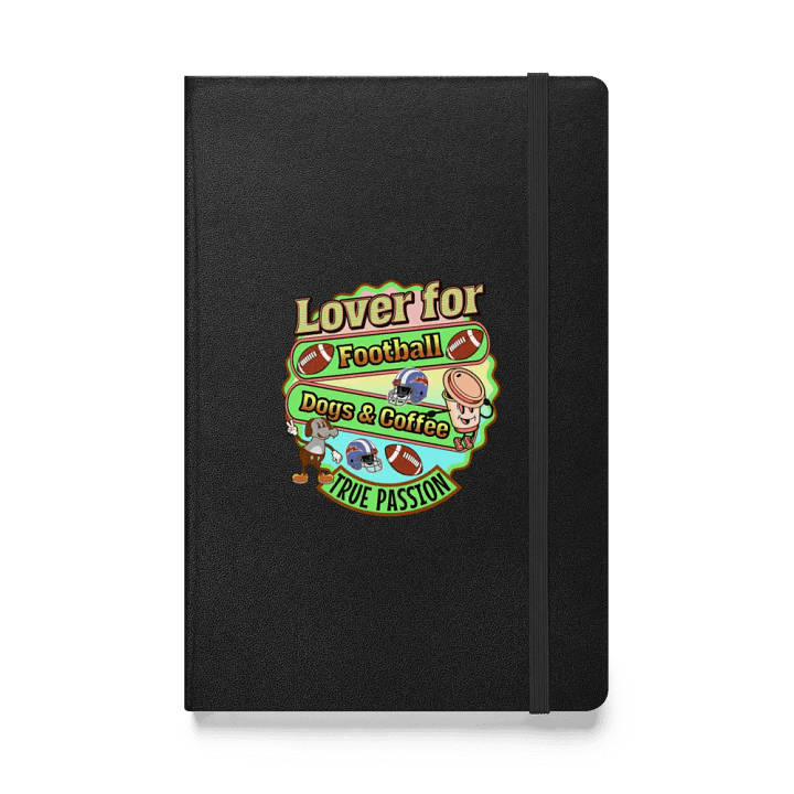 Lover For Dogs Coffee Football Passionate Notebook product image (1)