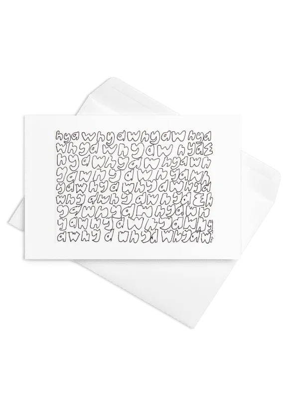 hyaw hyaw hyaw greeting card product image (2)