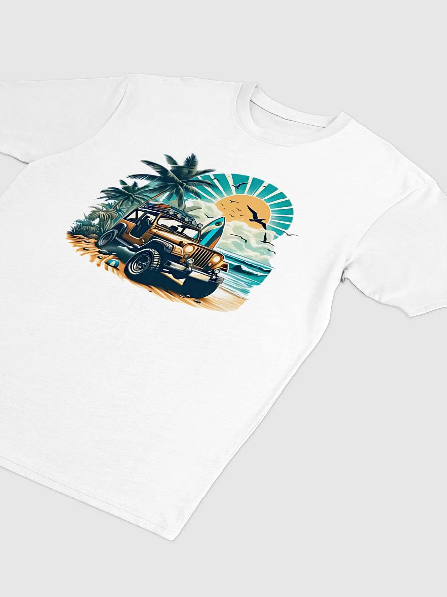 Vintage Beach Vibes: Classic Summer T-Shirt Featuring Retro Car Design product image (23)