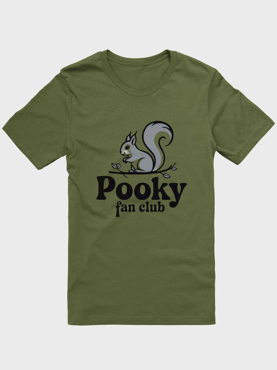 Super Soft and Flattering Tee: Pooky Fan Club, Grey Squirrel on branch product image (1)