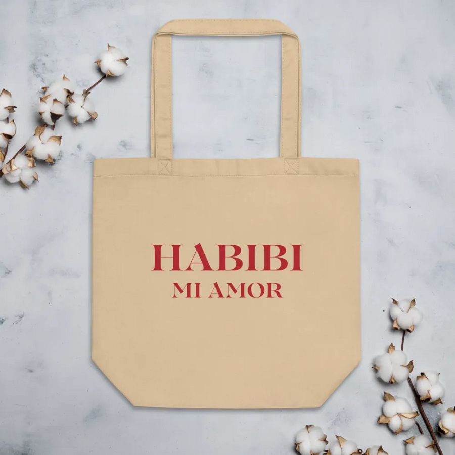 Habibi Mi Amor Tote Bag Red product image (5)