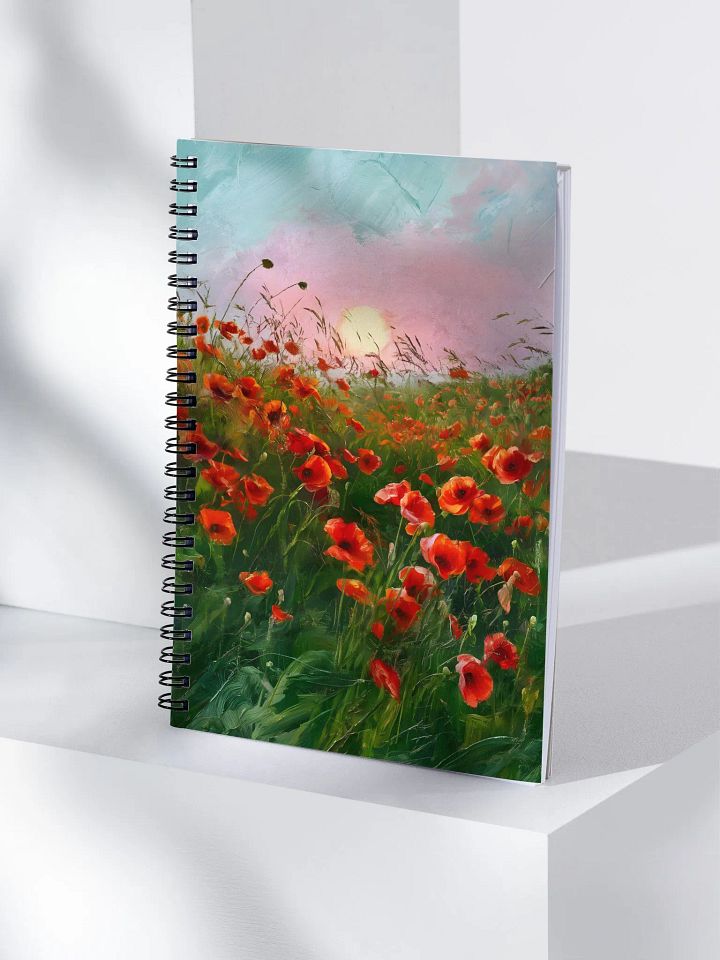 Poppy Flower Field notebook product image (1)