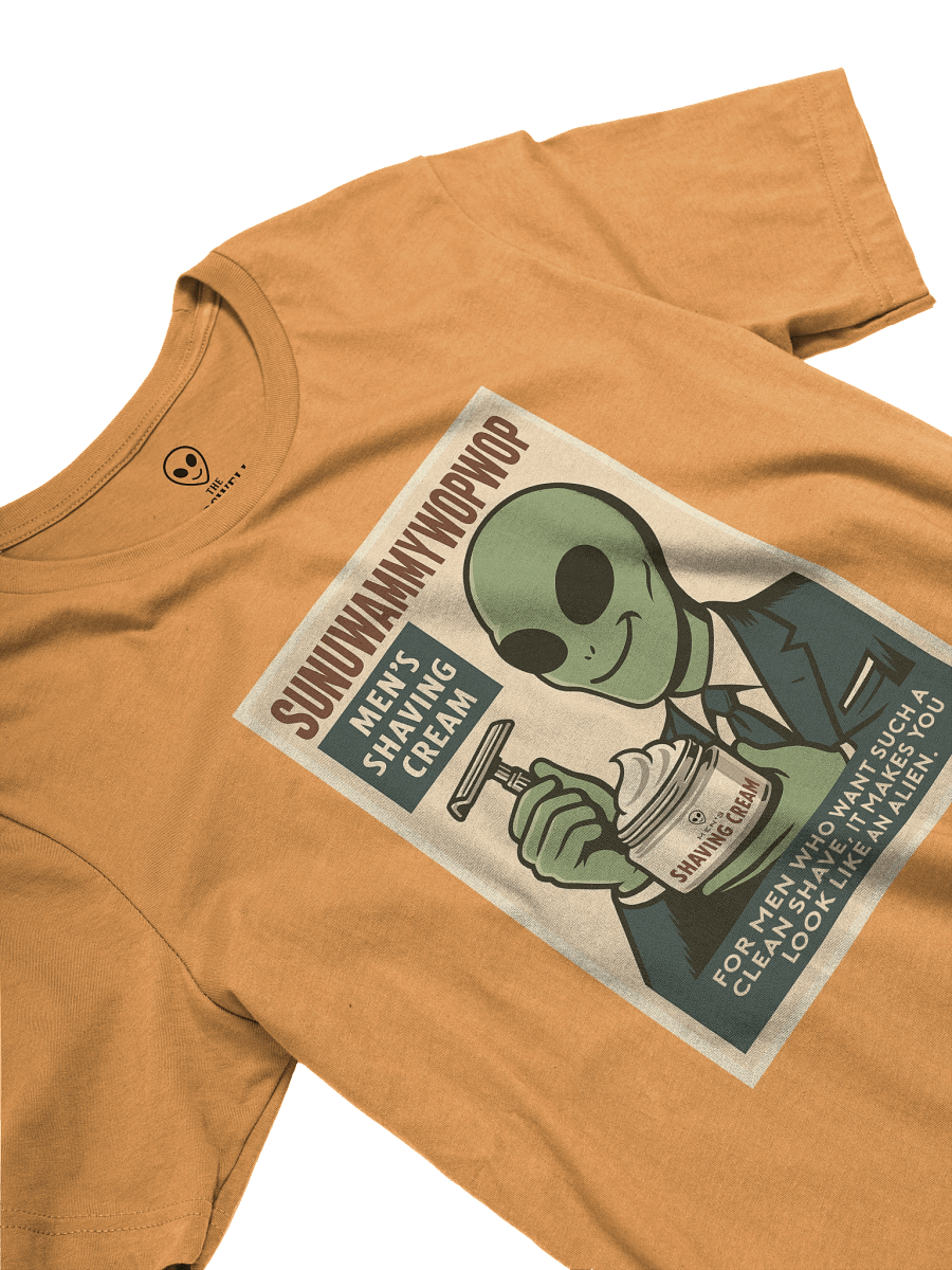 Shaving Cream Roswell Aliens Retro Poster Unisex T-Shirt product image (24)
