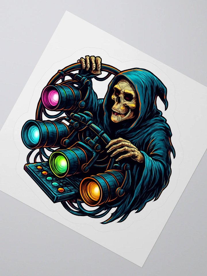 Theatrically Jerry: "Grimm, Spot Me!" Grim Reaper Stagehand Stickers product image (4)