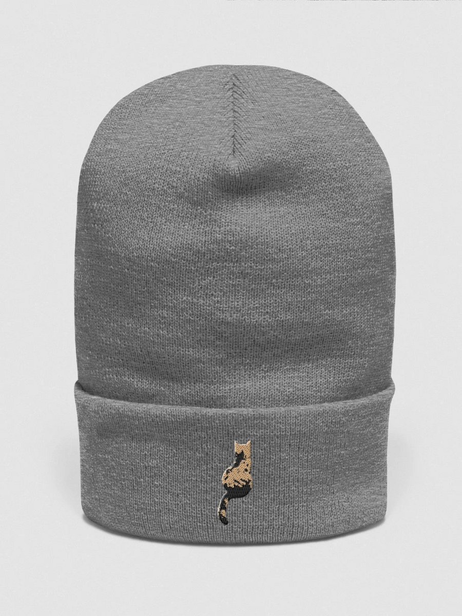 Cat Scoliosis Colored Threads Beanie product image (3)