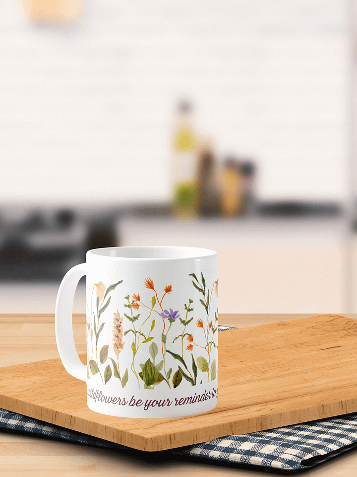 GROW, BLOOM, THRIVE - MOTIVATIONAL WILDFLOWER MUG product image (1)