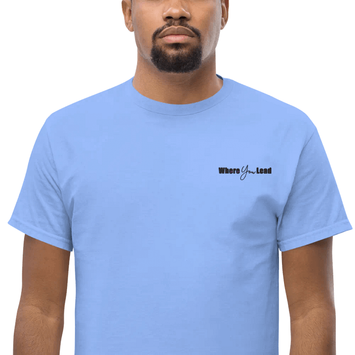 Where you Lead Embroidered Cotton Tee product image (1)