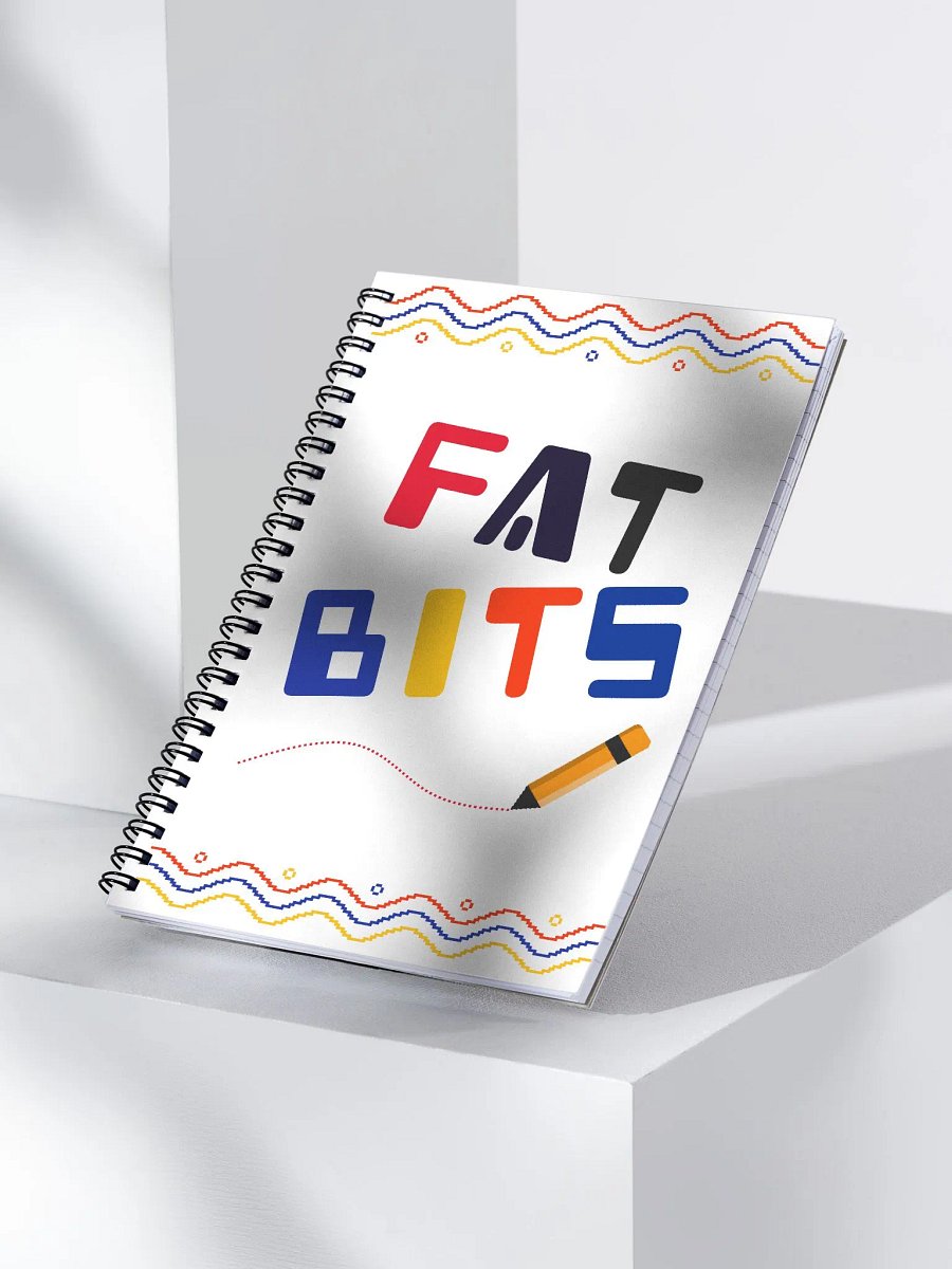 Fat Bits spiral notebook product image (4)