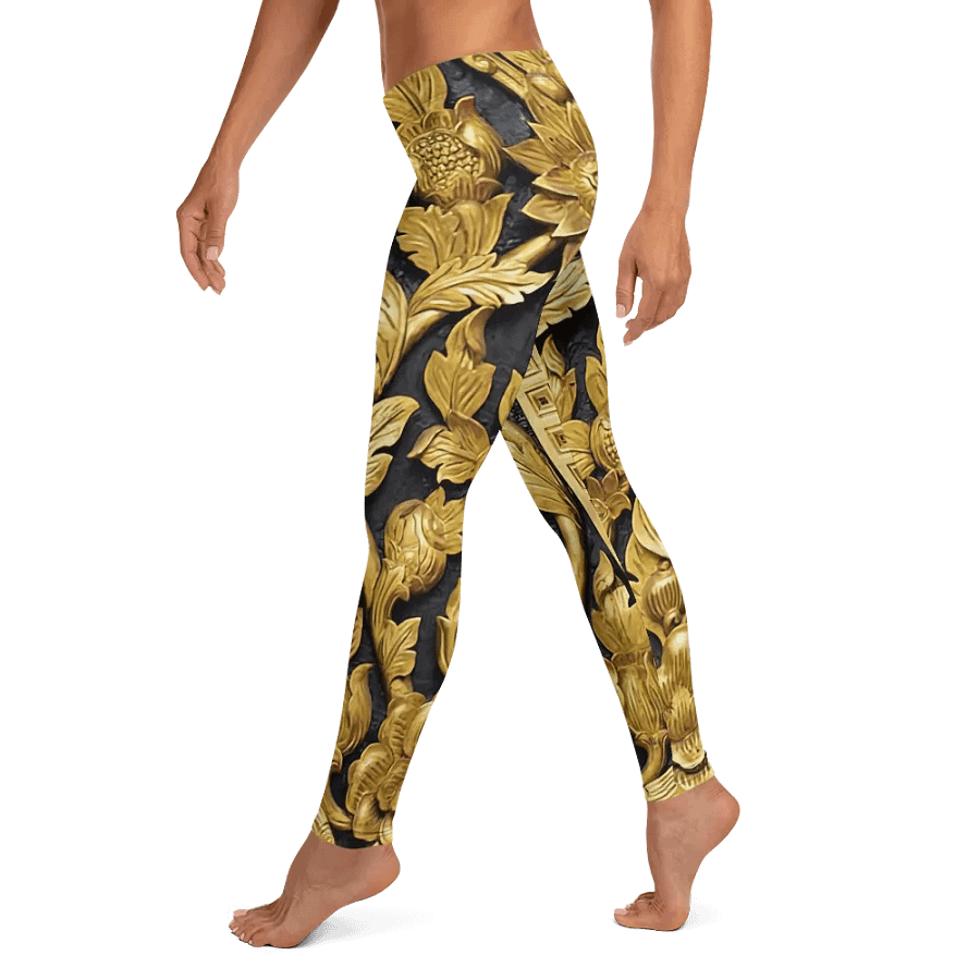 Golden Botanical Elegance Leggings product image (10)