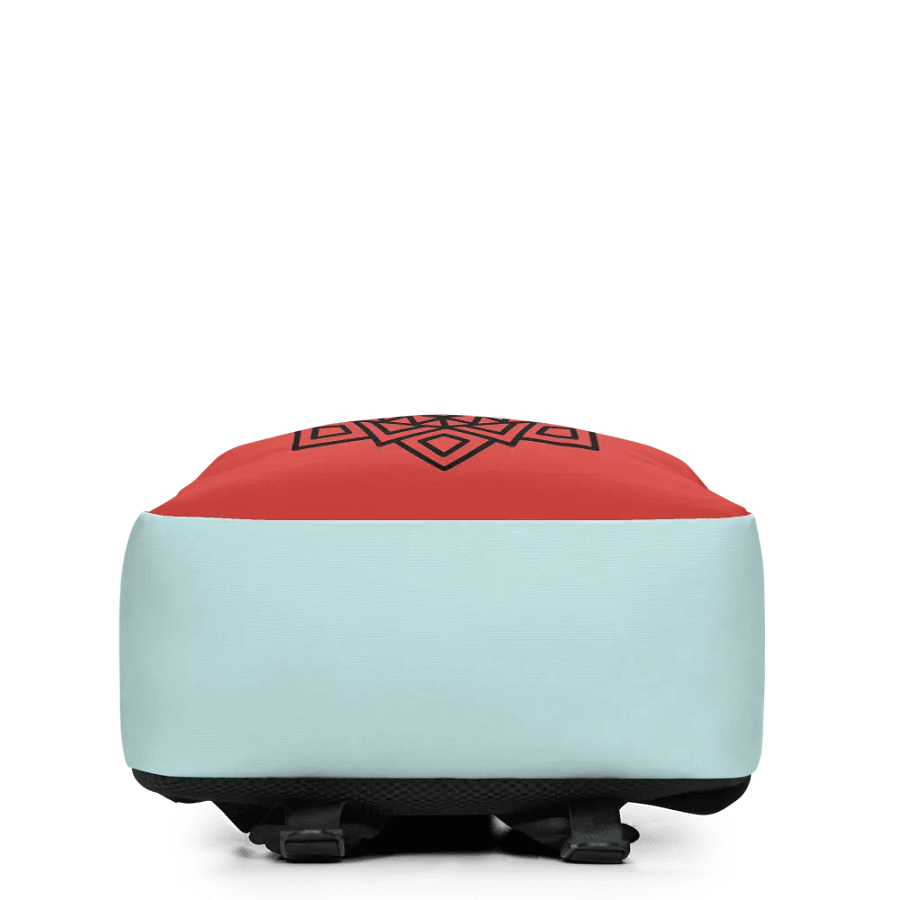 Mandala Red and light blue Backpack product image (3)