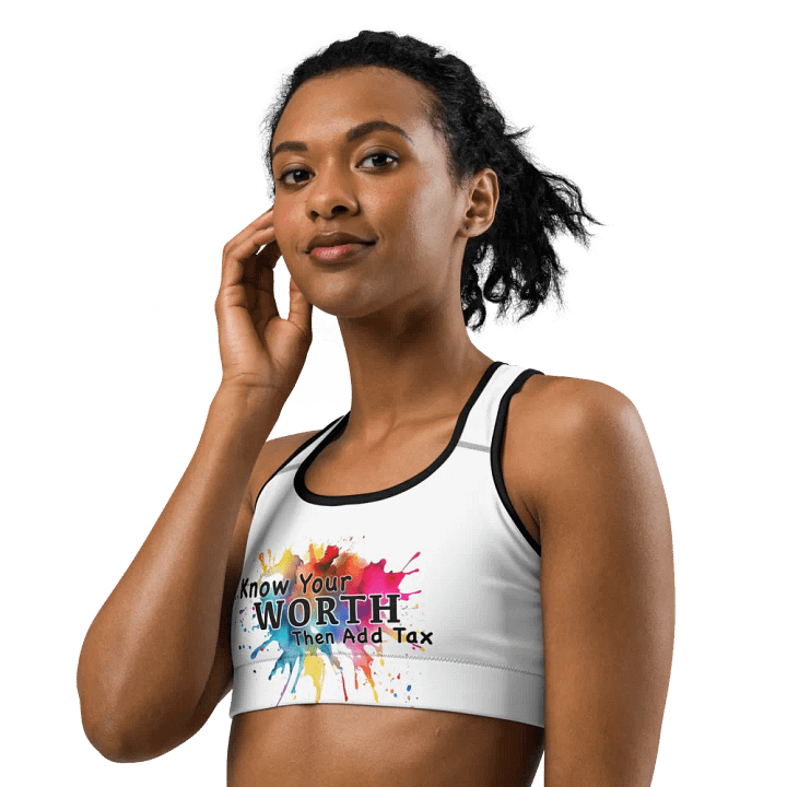 Know Your Worth Sports Bra product image (2)