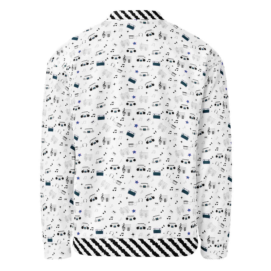 Rewind & Replay – Retro Scribble All-Over Bomber Jacket product image (2)