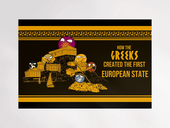 How the greeks created the first european state / Youtube Thumbnail / Matte Poster product image (1)