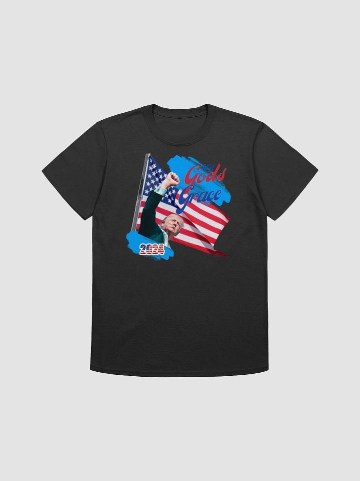 trump shooting tee By God's Grace iconic design to wear and keep product image (1)