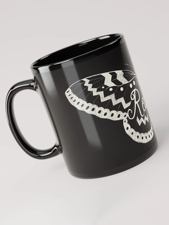 Reality Moth Black Mug product image (2)