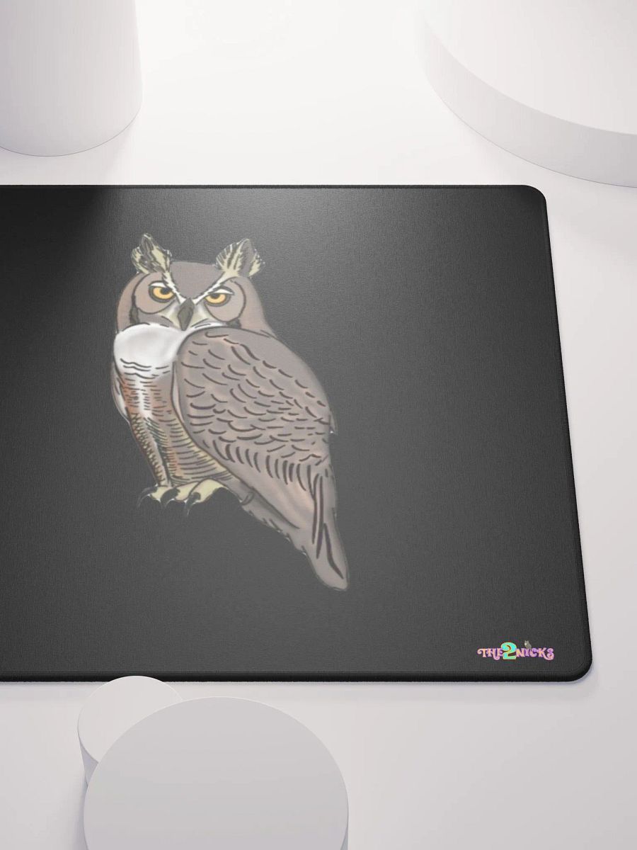Owl Logo Gaming Mouse Pad (Black) product image (5)