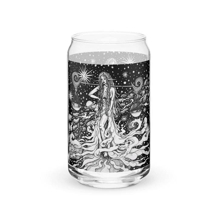 Libra Zodiac Can-Shaped Glass product image (1)