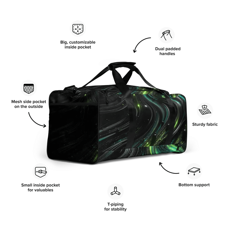Cosmic Flow All-Over Duffle Bag product image (10)