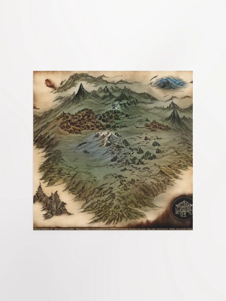 Fantasy Landscapes Lord Of The Rings Anime Concept Map Poster product image (5)