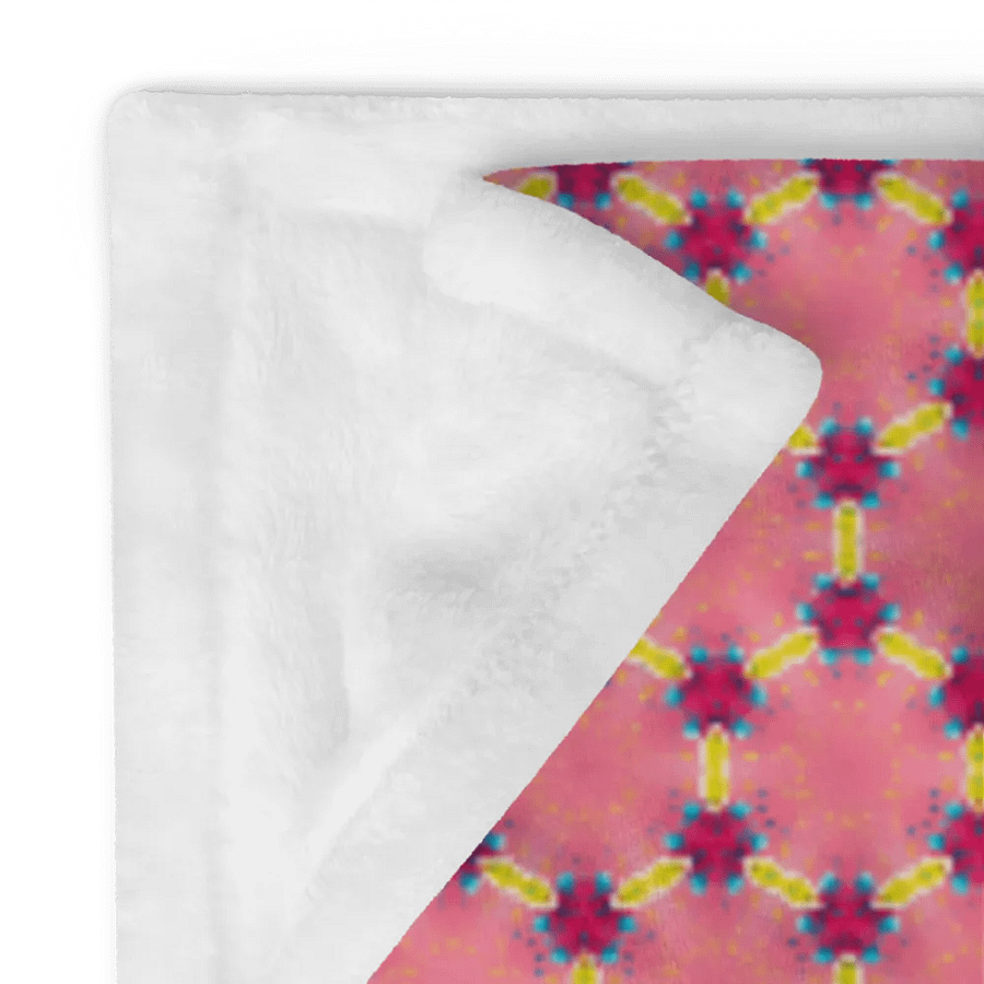 Pink Honeycomb Seamless Pattern Throw Blanket product image (12)