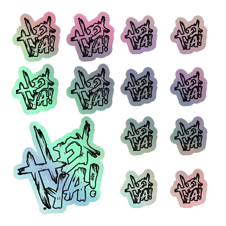 HexYa! Holographic Sticker Sheet product image (1)