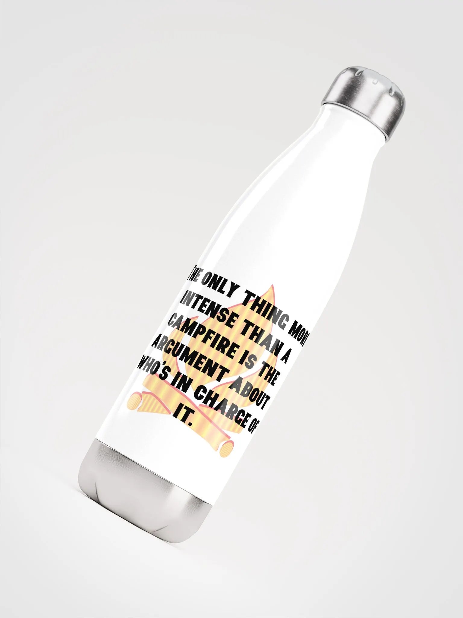 Campfire Message Stainless Steel Water Bottle product image (4)