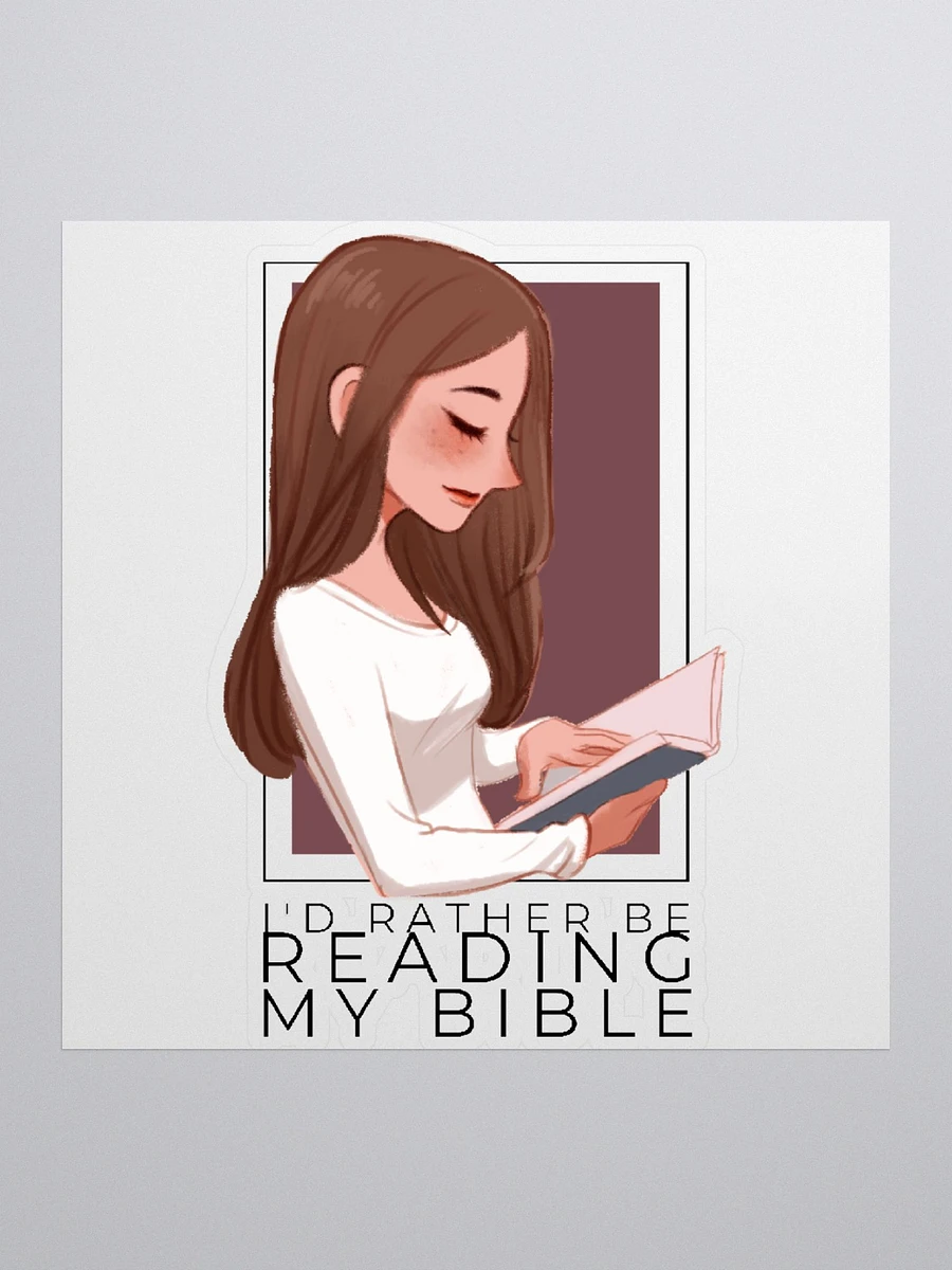 I'd Rather Be Reading My Bible Sticker product image (2)